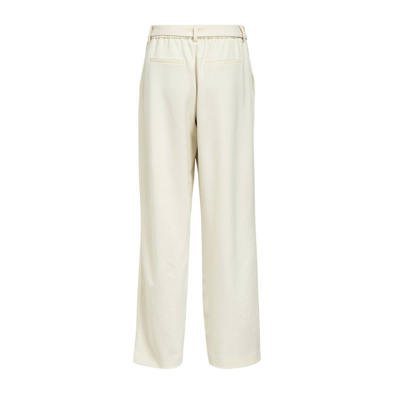 OBJECT straight regular waist pantalon zand