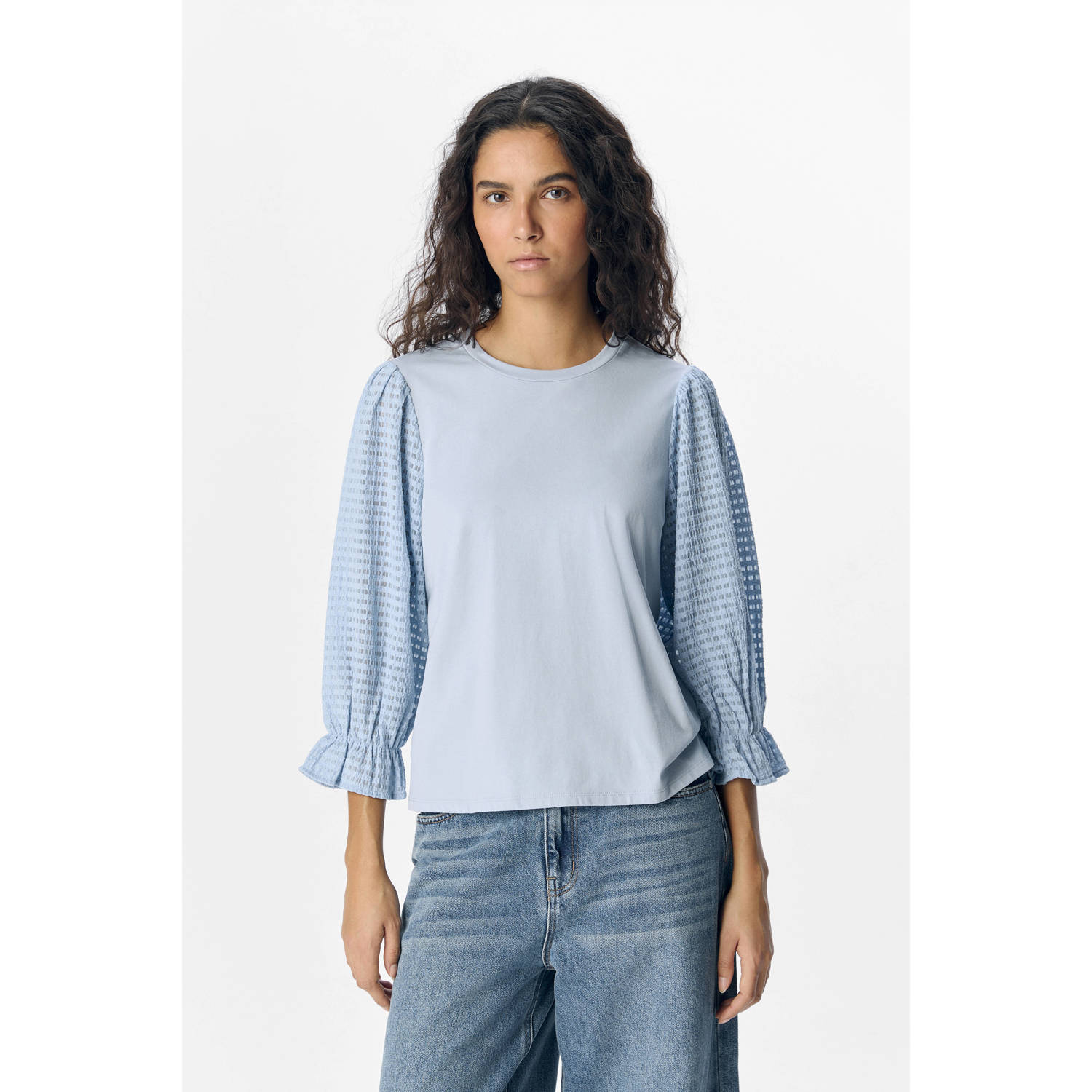 OBJECT top lichtblauw