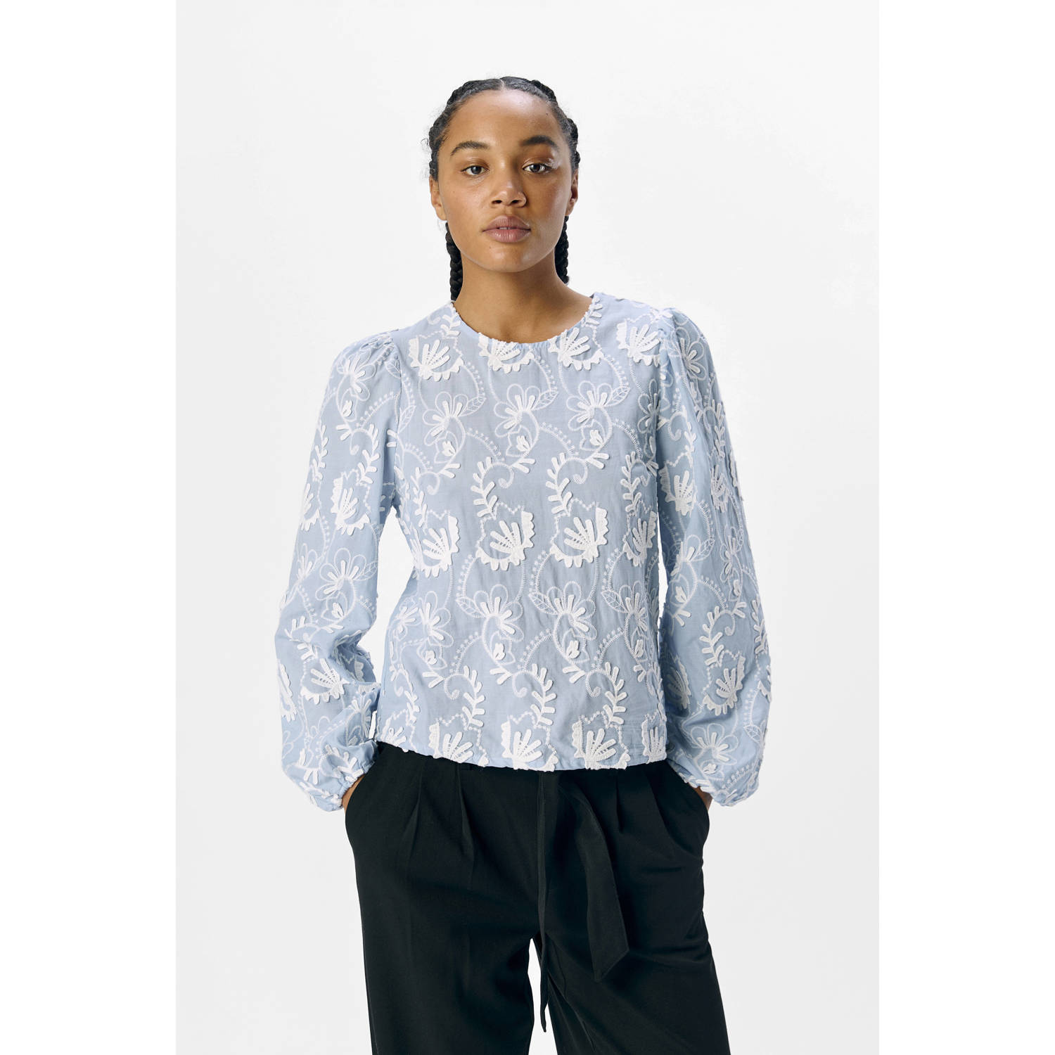 OBJECT top lichtblauw