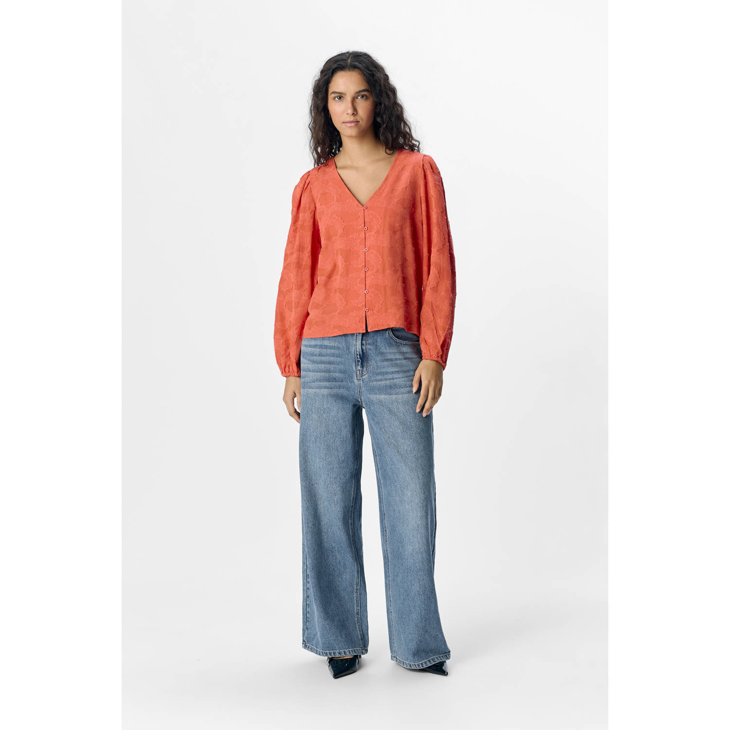 OBJECT blouse koraalrood