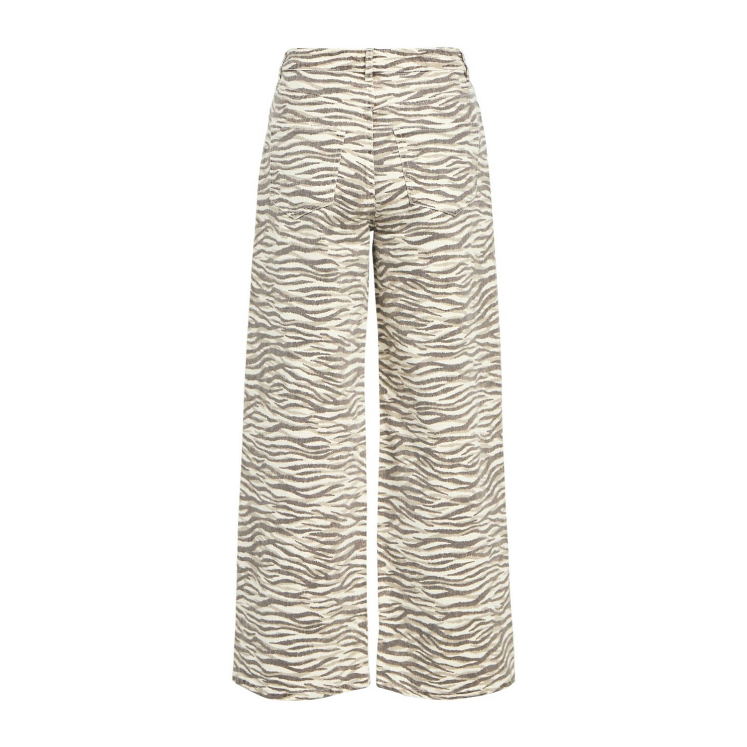 OBJECT high waist wide leg jeans ecru