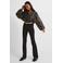 Anytime high waist flared jeans zwart