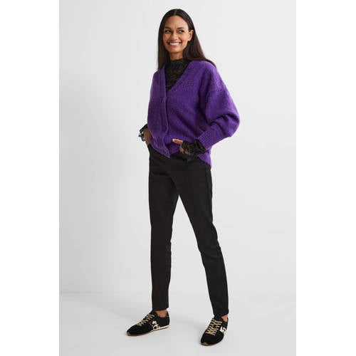 anytime high waist skinny jeans zwart afbeelding