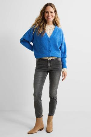 high waist skinny jeans lichtgrijs