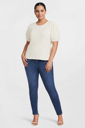 high rise jegging donkerblauw