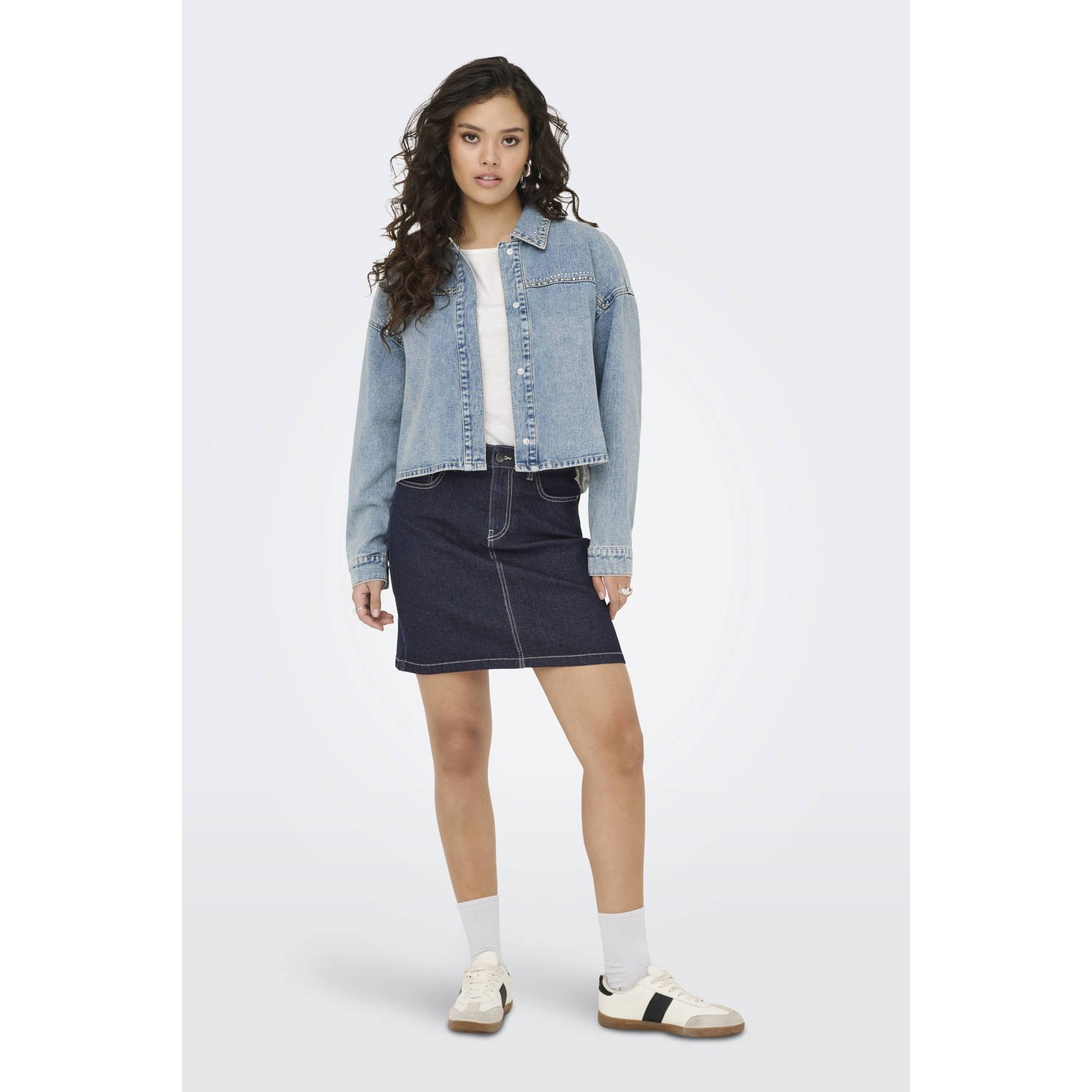 JDY spijkerrok dark blue denim