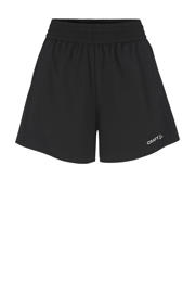 thumbnail: Zwarte dames Craft Core Essence hardloopshort van polyester met elastische tailleband met koord