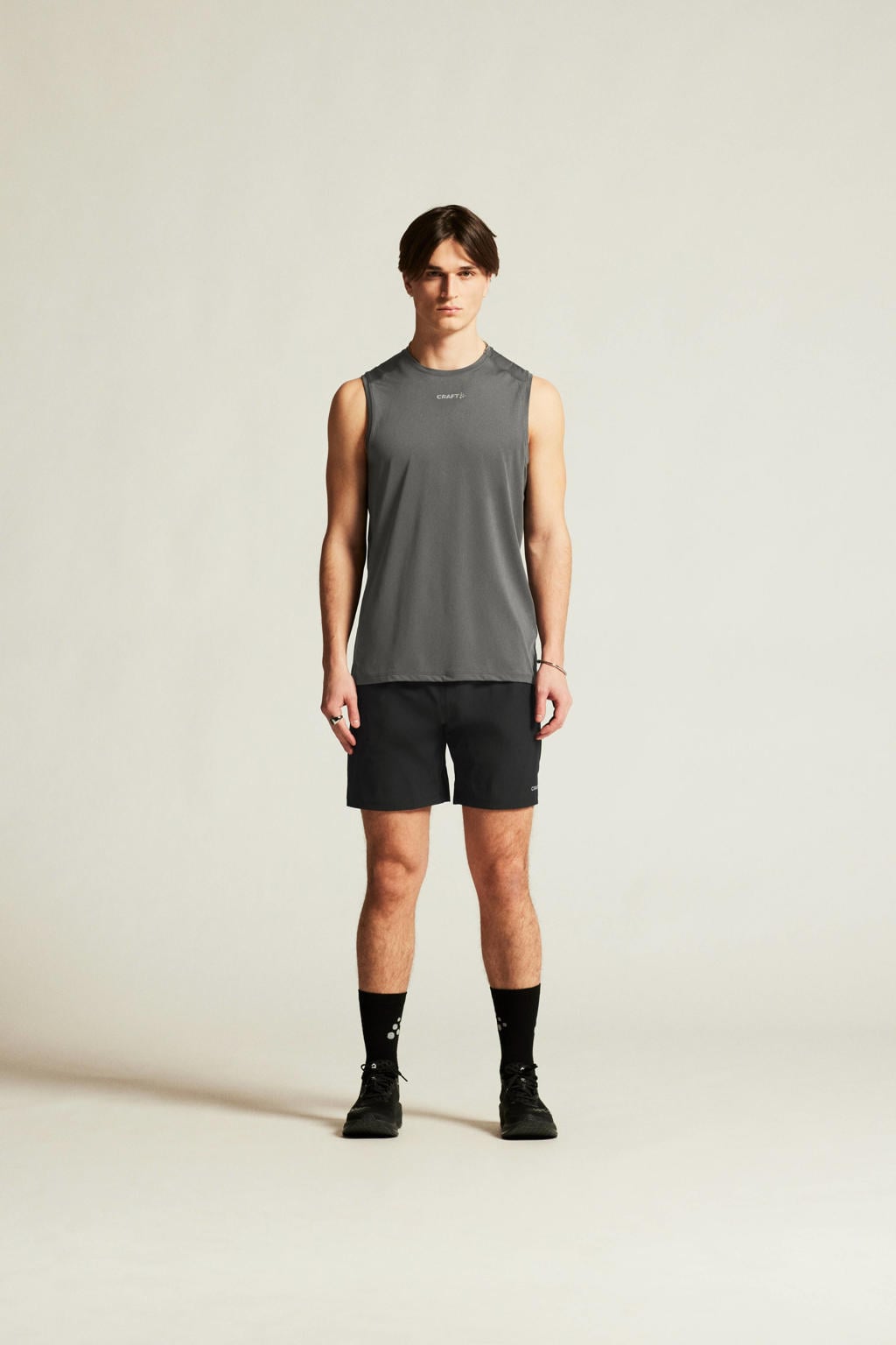 Zwarte heren Craft Essence sportshort van polyester