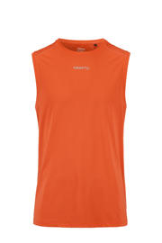 thumbnail: Oranje heren Craft sportsinglet van polyester met ronde hals