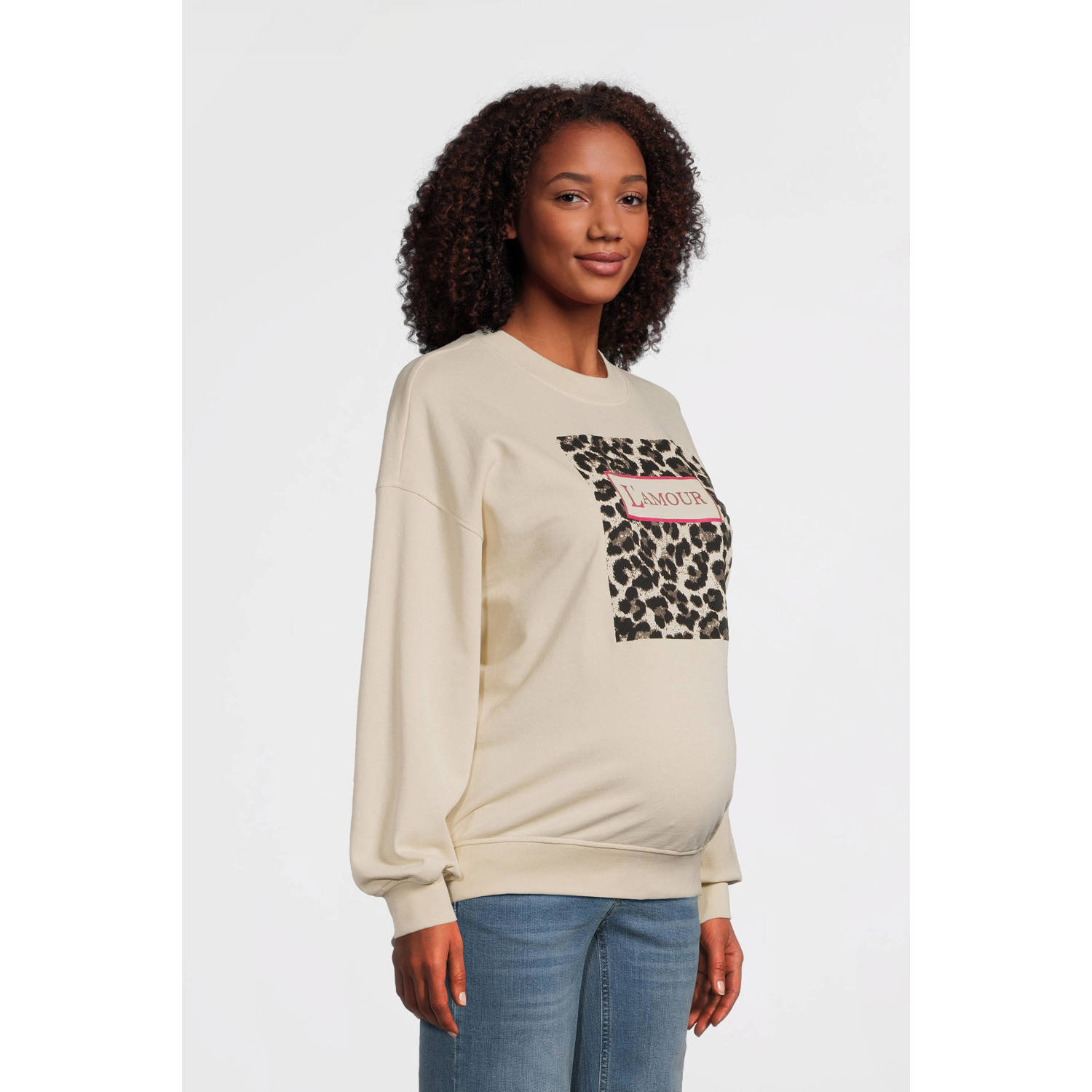 ONLY MATERNITY zwangerschaps sweater beige