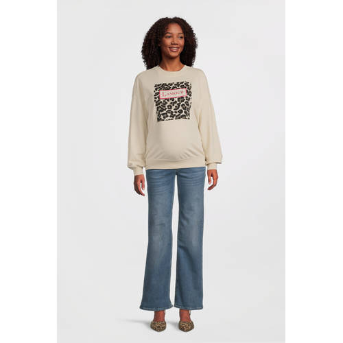 ONLY MATERNITY zwangerschaps sweater beige afbeelding