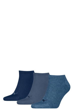 sneakersokken - blauw (set van 3)