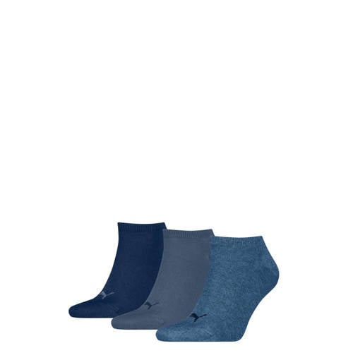 Puma sneakersokken - set van 3 blauw afbeelding