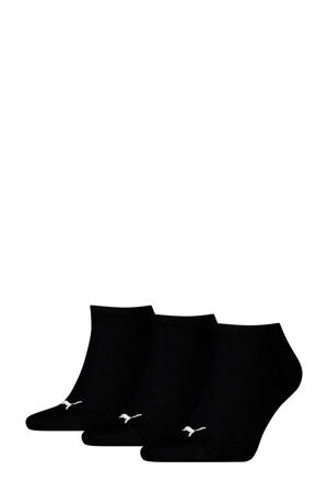 sneakersokken - zwart (set van 3)