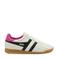 Gola Stadium leren sneakers wit/blauw/roze