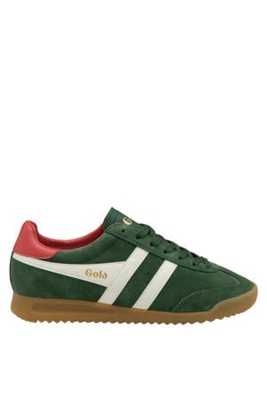Torpedo suède sneakers donkergroen