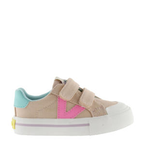 Tribu Tiras Lona sneaqkers beige/roze
