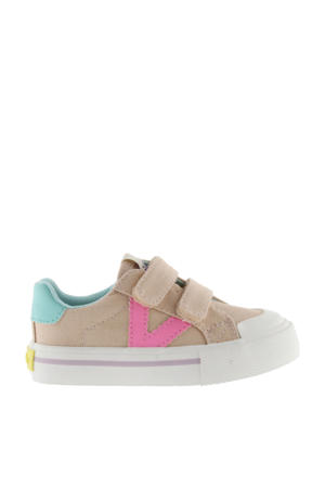 Tribu Tiras Lona  sneaqkers beige/roze