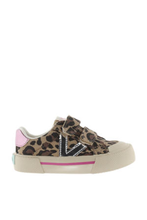 Tribu Tiras Lona Prints sneakers beige/zwart