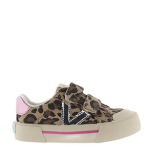 Tribu Tiras Lona Prints sneakers beige/zwart