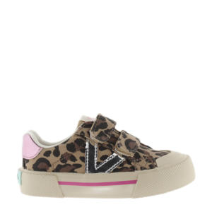 Tribu Tiras Lona Prints sneakers beige/zwart