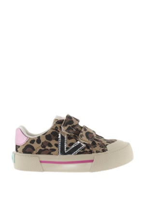 Tribu Tiras Lona Prints sneakers beige/zwart