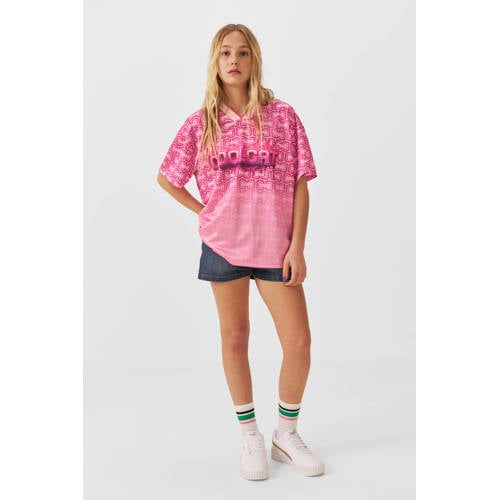 Coolcat football t-shirt Bailey roze afbeelding