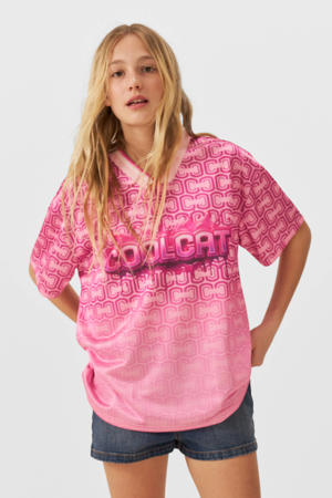 football t-shirt Bailey roze