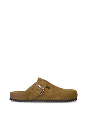 suède clogs kaki