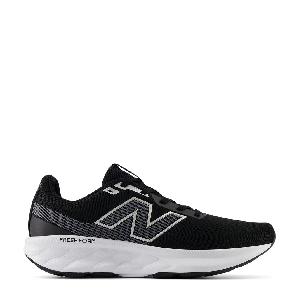 Zwart, grijs en witte heren New Balance 520 V8 hardloopschoenen van mesh met veters