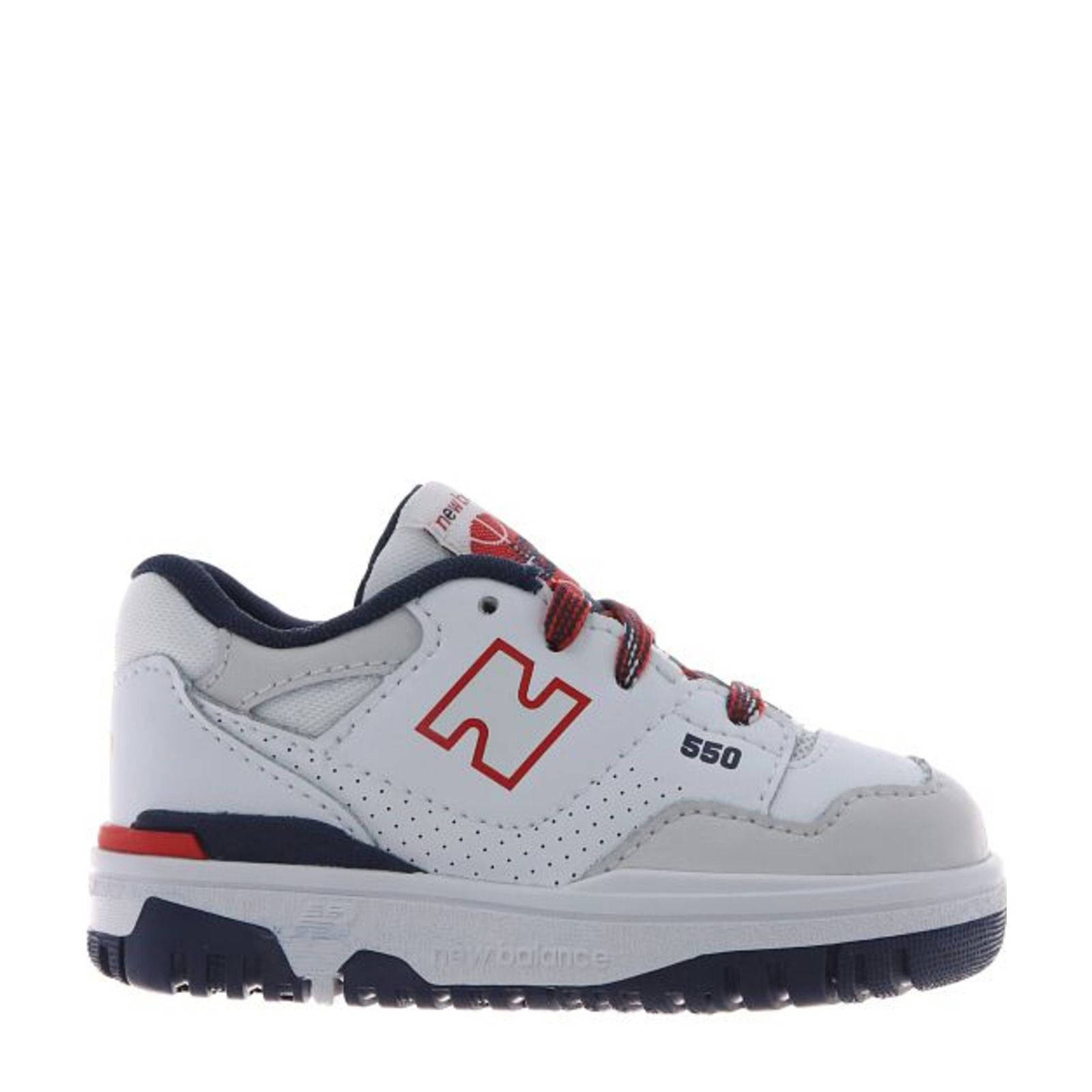 New Balance 550 sneakers wit/blauw/rood | wehkamp