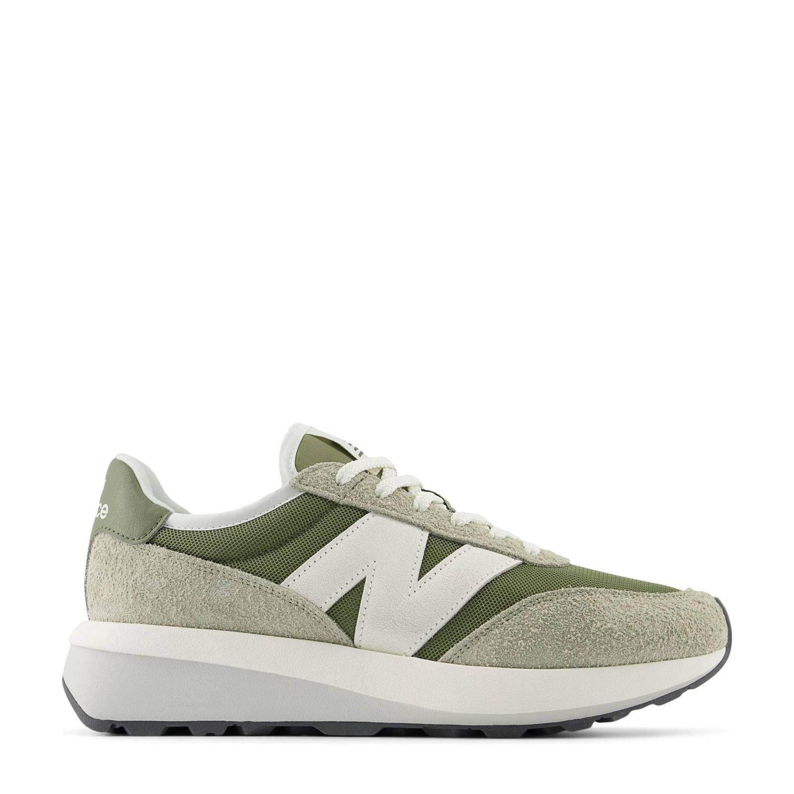 New Balance 370 sneakers olijfgroen/beige | wehkamp