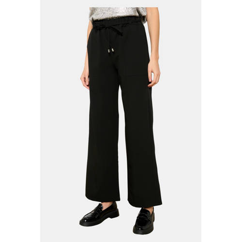 LOLALIZA wide leg high waist broek zwart afbeelding