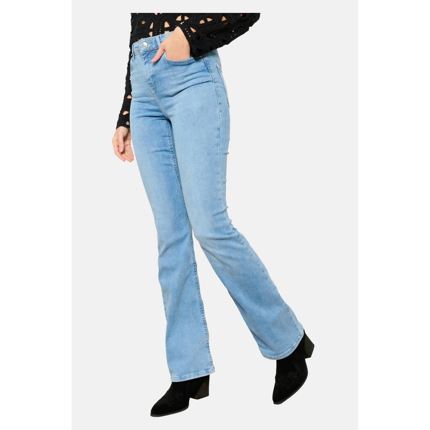 LOLALIZA flared jeans light blue denim