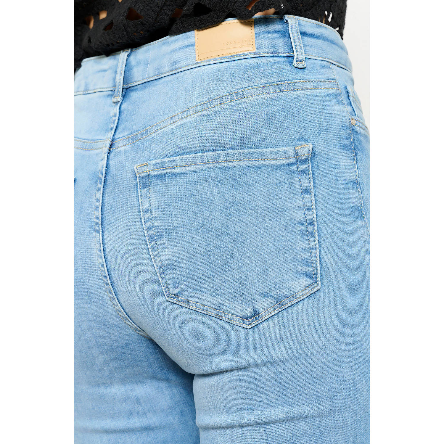 LOLALIZA flared jeans light blue denim