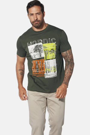 T-shirt Plus Size TANDRUP olijfgroen