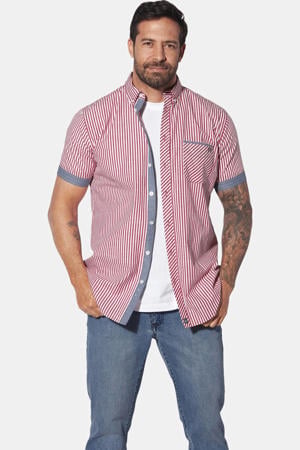 casual overhemd rood