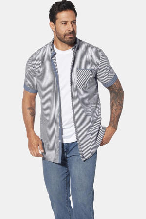 casual overhemd donkerblauw