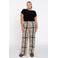 YOEK straight regular waist broek beige