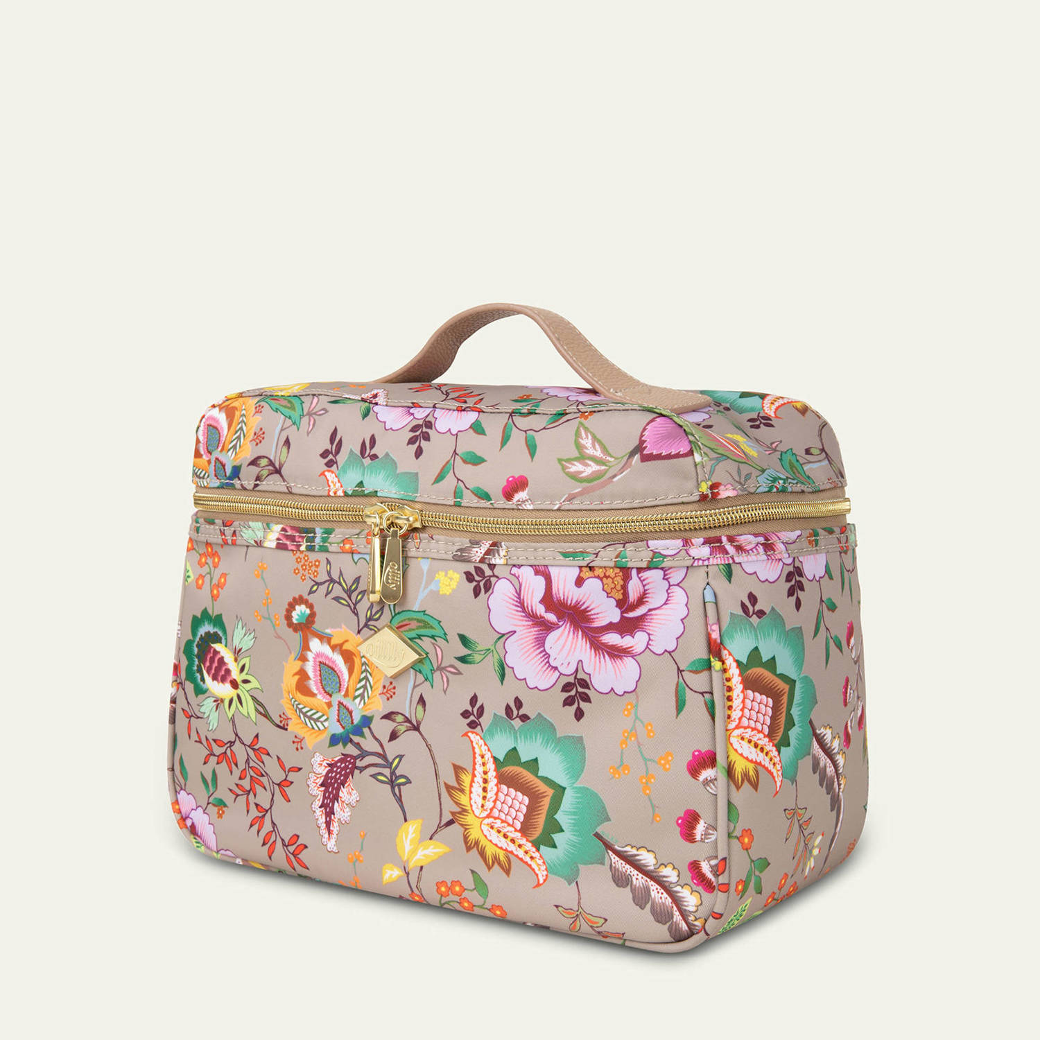 Oilily beautycase Coco met bloemen roze
