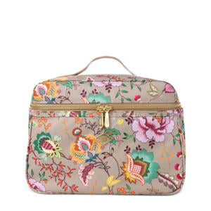 beautycase Cocos met bloemen roze