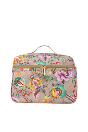beautycase Cocos met bloemen roze