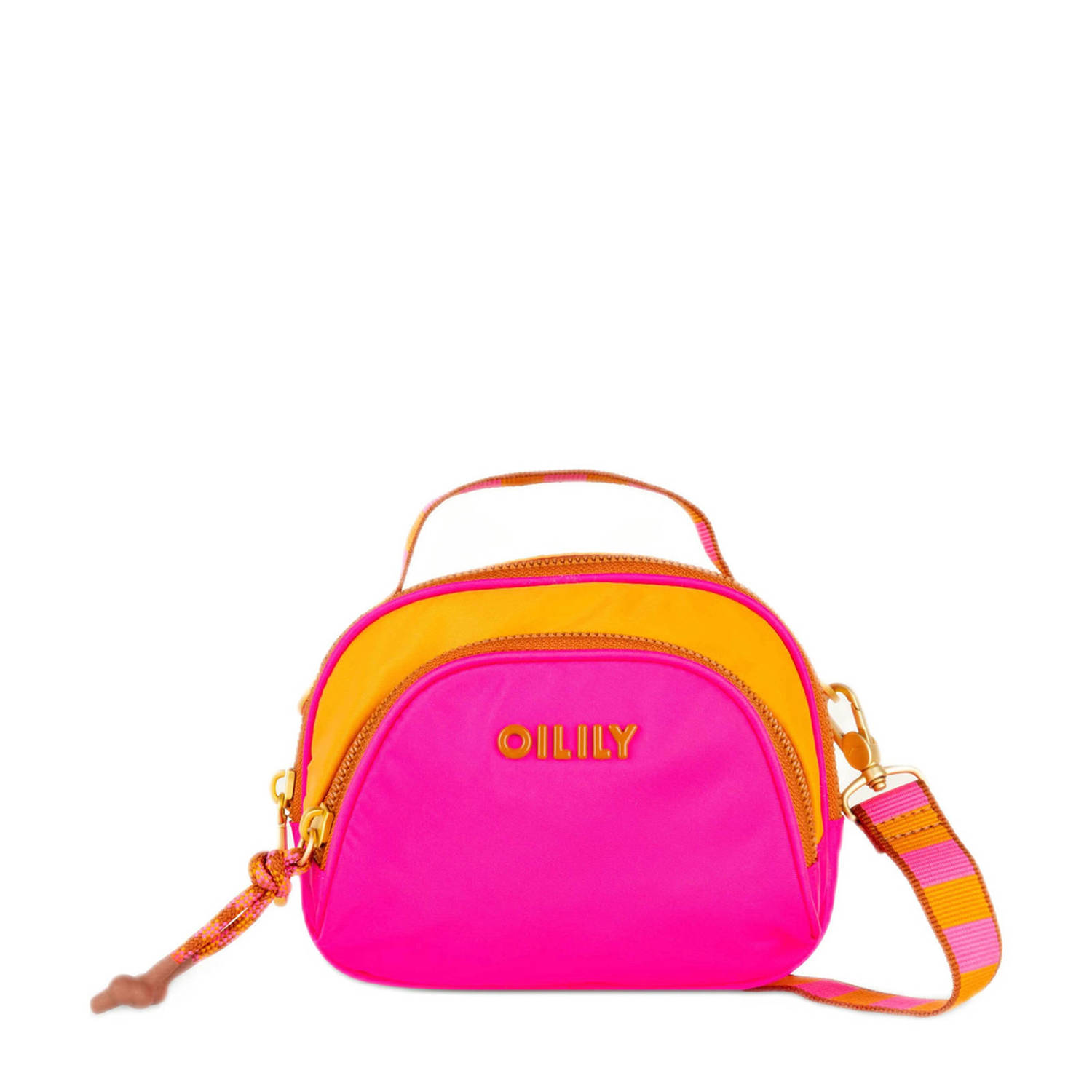 Oilily crossbody tas Sabi fuchsia oranje