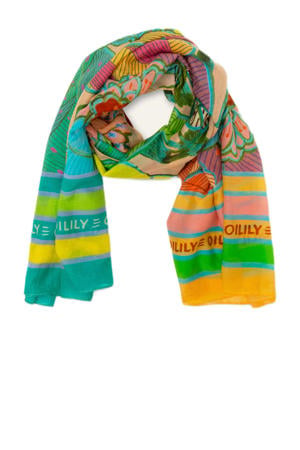 sjaal Artisan met bloemen multi