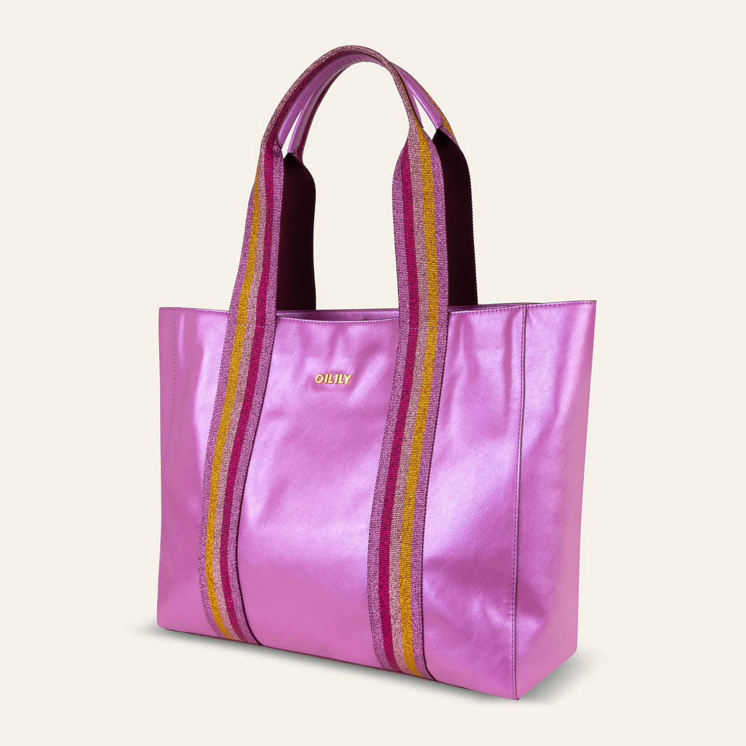 Oilily metallic shopper Hoop paars