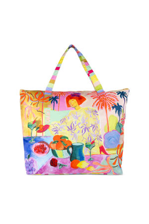  shopper Sabina XXL met all-over print multi