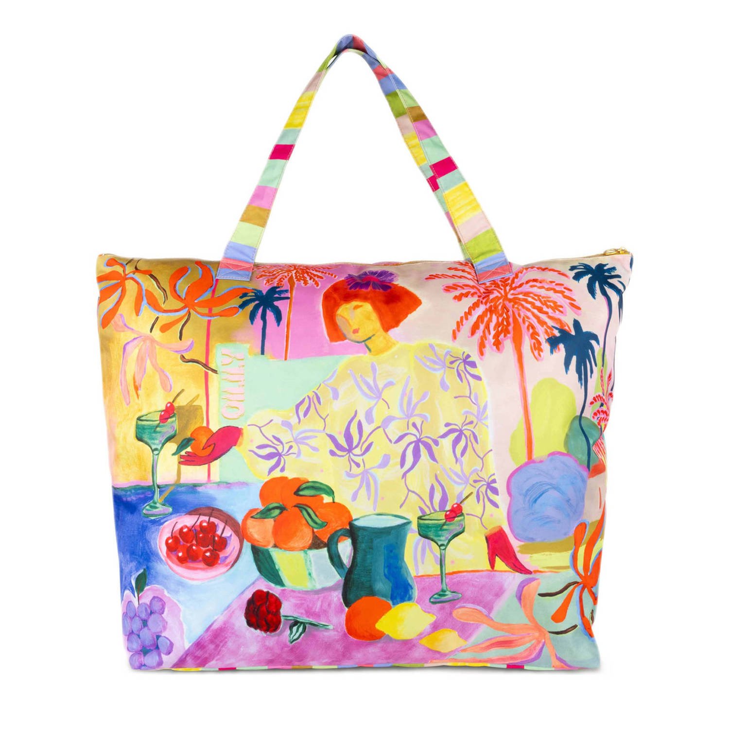Oilily shopper Sabina XXL met all-over print multi