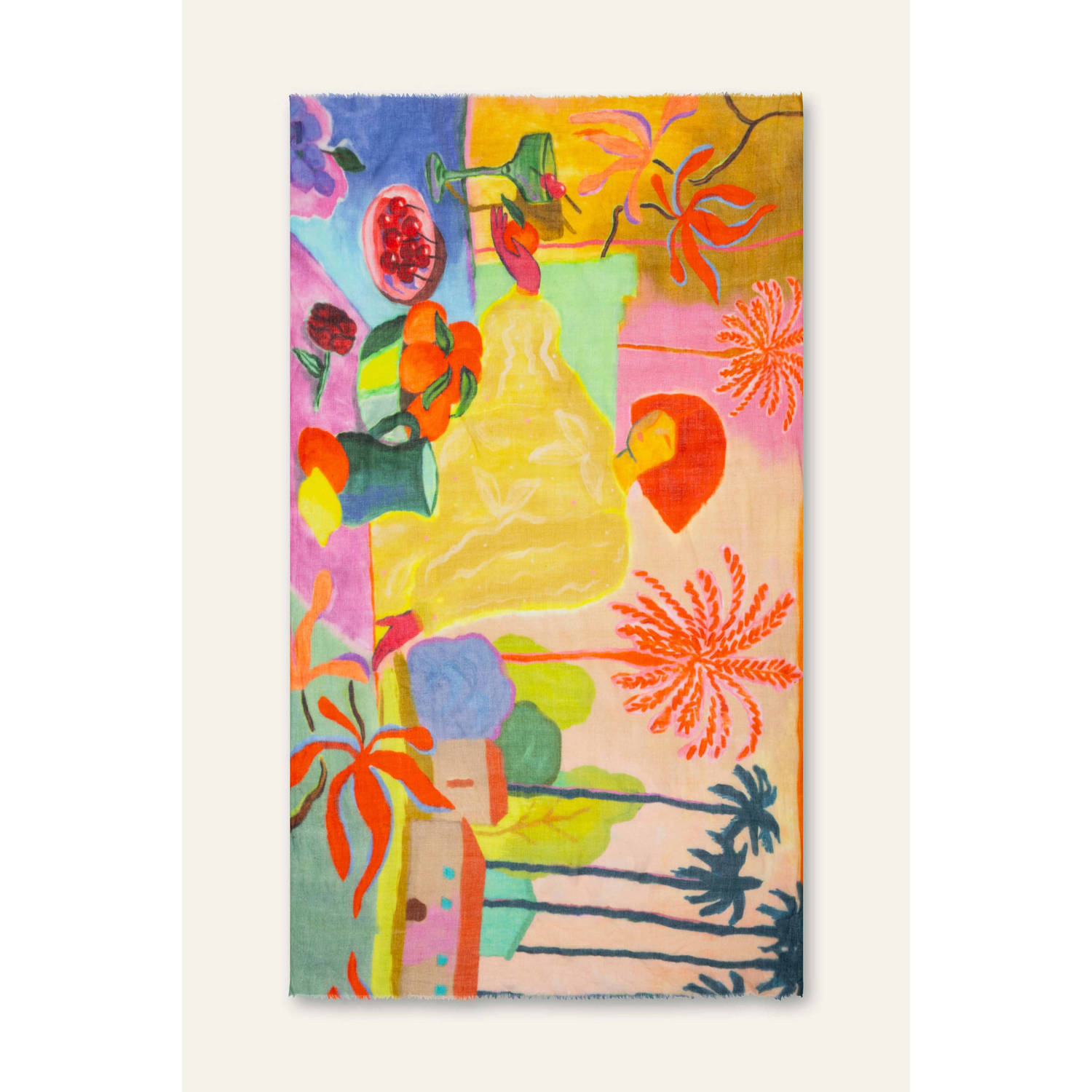 Oilily sjaal Along met all-over print multi