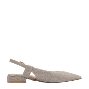   slingback loafers met glitters champagne
