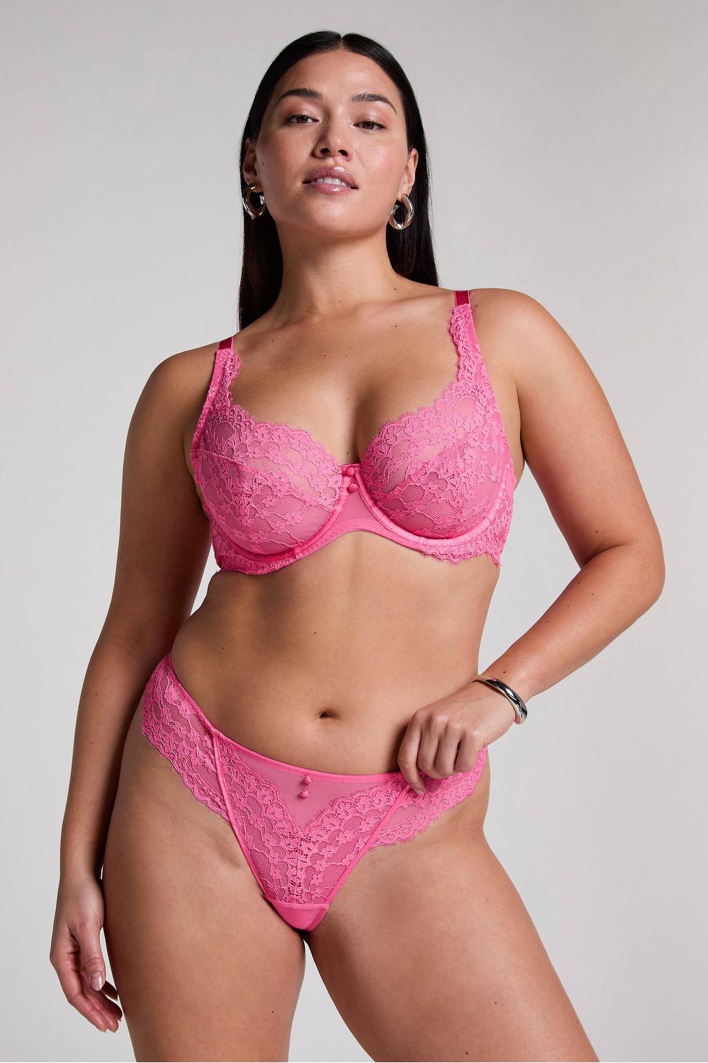 Hunkemöller string Daisy roze